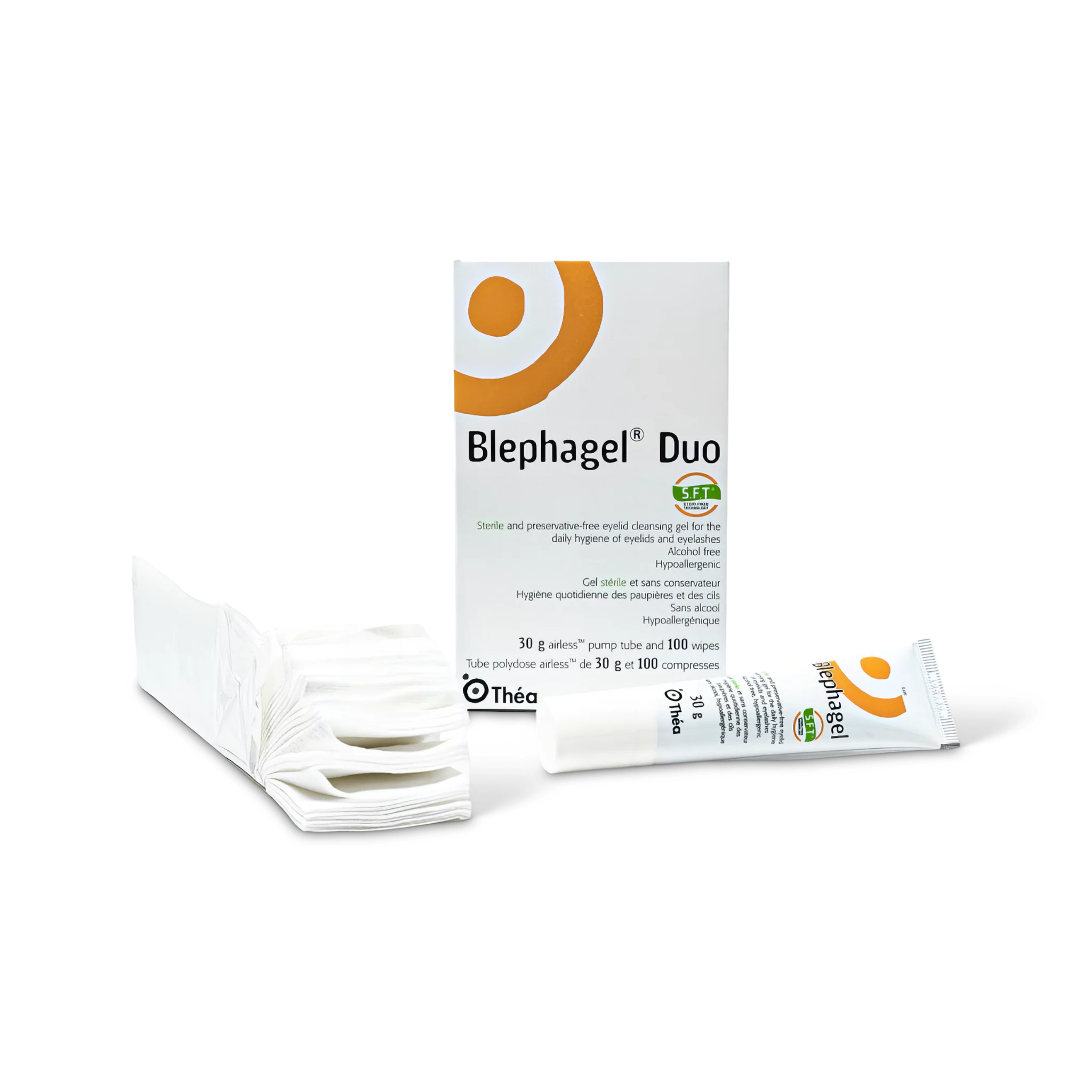 BLEPHAGEL® DUO - STERILE GEL WITH 100 WIPES