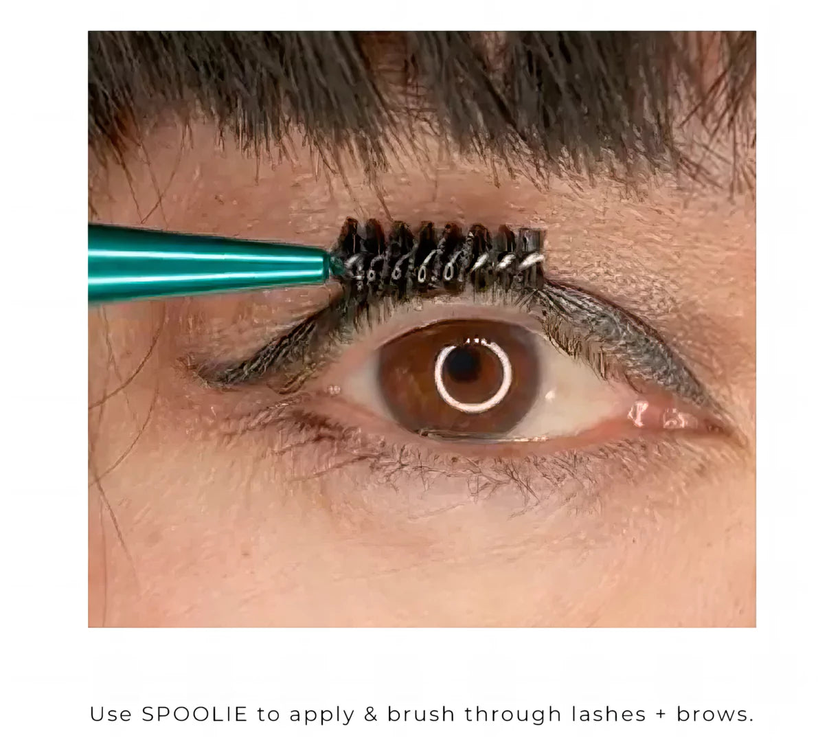 WE LOVE EYES LASHFULL THINKING™ DAB N SPOOLIE LASH + BROW SERUM BRUSH