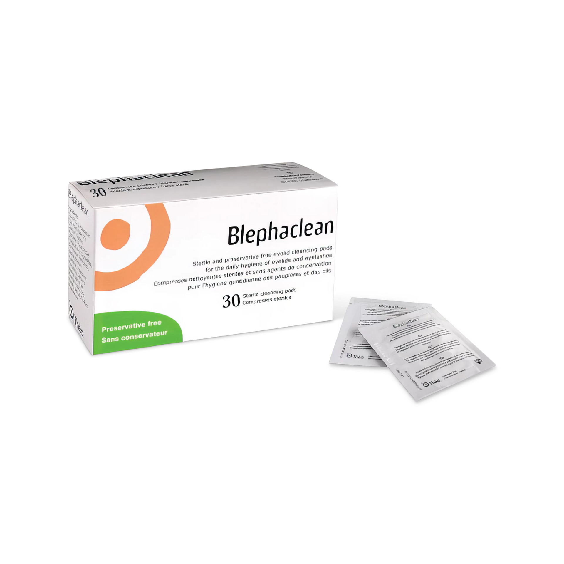 Blephaclean PF Daily Eyelid Wipes X 40 - Gentle Cleansing For The Eyelids And Skin Around The