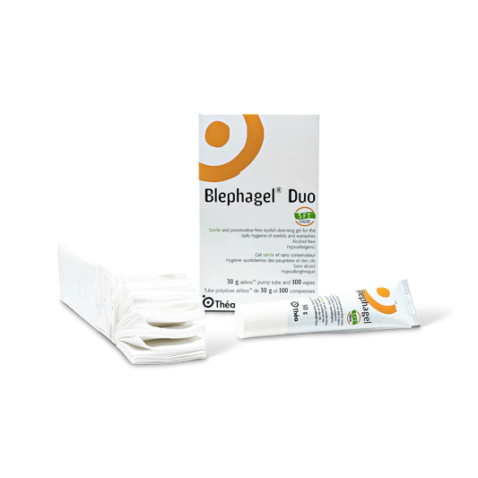 BLEPHAGEL® DUO - STERILE GEL WITH 100 WIPES